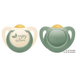NUK For Nature Latex Soother 2pk