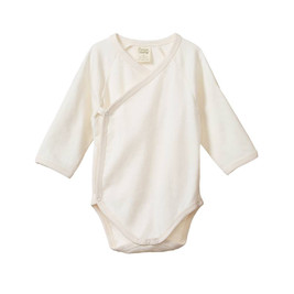 Nature Baby Long Sleeve Kimono Pointelle Bodysuit