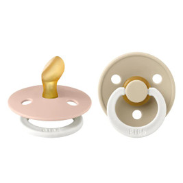 BIBS Colours Anatomical Night Glow Latex Pacifier 2pk