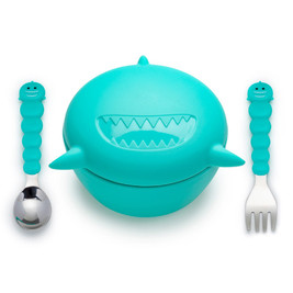 Melii Silicone Animal Bowl with Lid & Utensils - Clearance