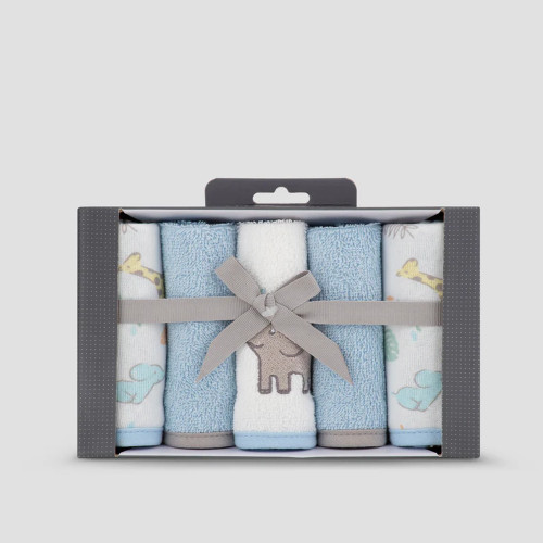 Little Linen Towelling Washers 5 Pack