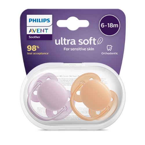 Avent Soother Ultra Soft 2 Pack