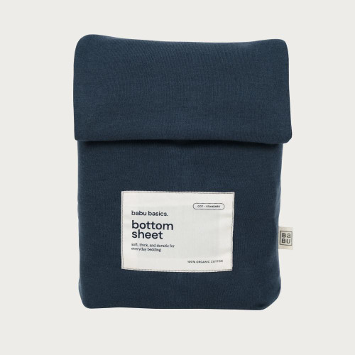 Babu Basics Organic Cotton Cot Fitted Sheet - 70 x 135cm