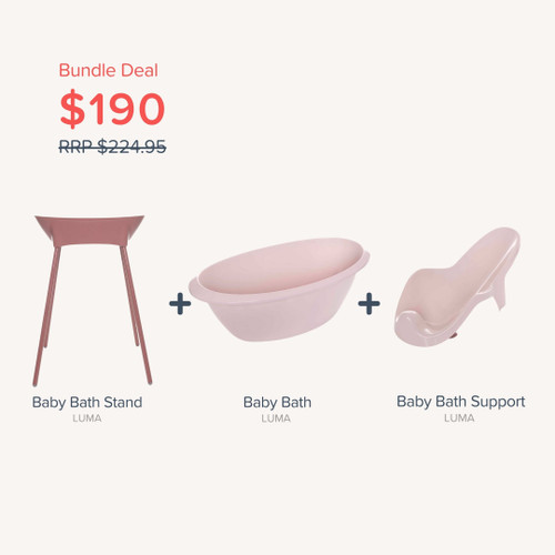 Bundle - LUMA Bath, Bath Stand & Baby Bath Support