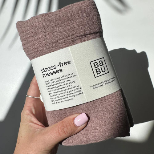 Babu Muslin Burp Cloth 2pk