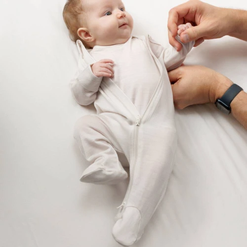 The Sleep Store All Seasons Merino/Tencel Footed Zipsuit 2pk - Newborn - 6-12 months
