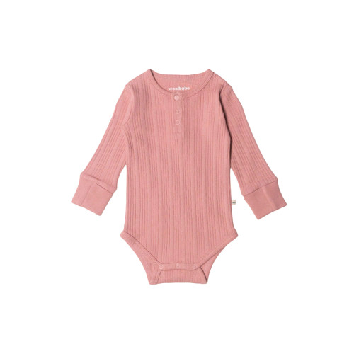 Washed Henley Bodysuit - Dusk Marl