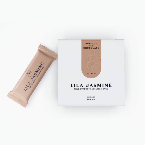 Lila Jasmine Apricot + Dark Chocolate Milk Support Lactation Bars