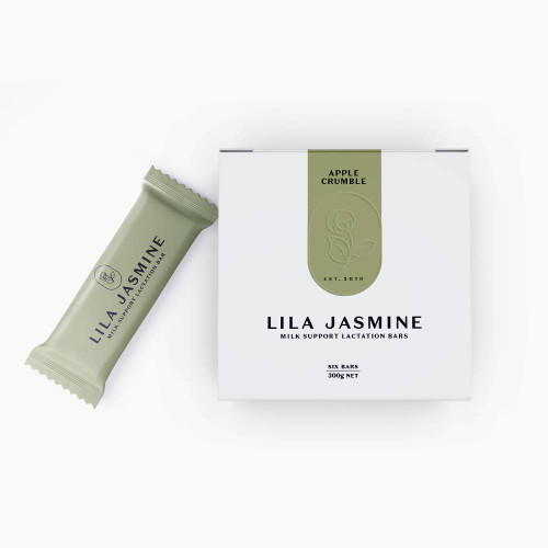 SHORT DATED Lila Jasmine Apple Crumble Milk Support Lactation Bars