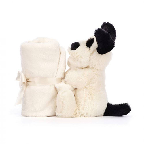 Jellycat Bashful Black & Cream Puppy Soother Comforters & Soft Toys Jellycat