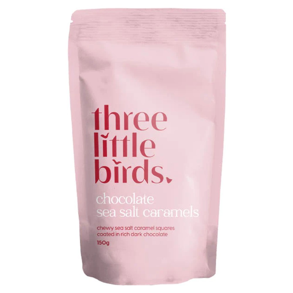 Three Little Birds - Chocolate Sea Salt Caramels 150g