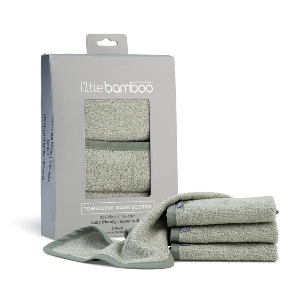 Little Bamboo - Towelling Washers 3 Pack