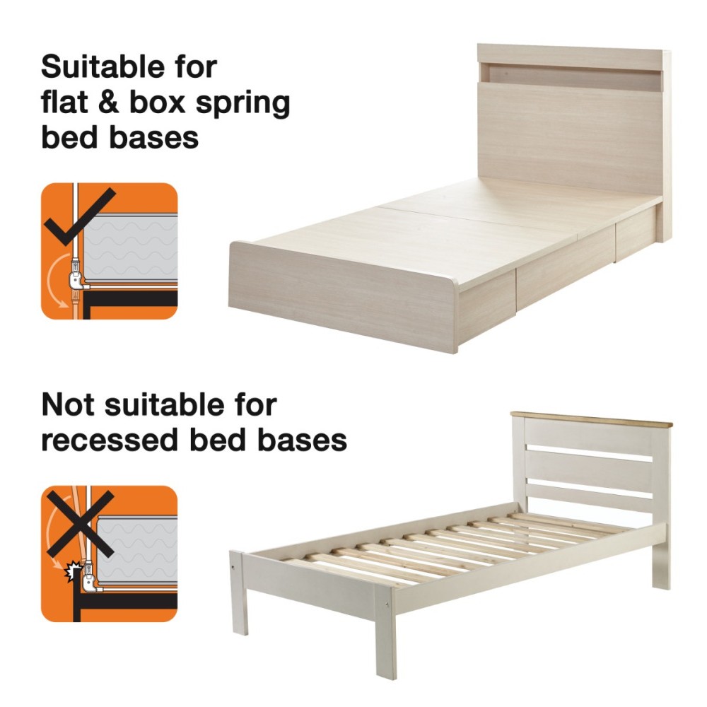 Harrogate Bed Rail - White