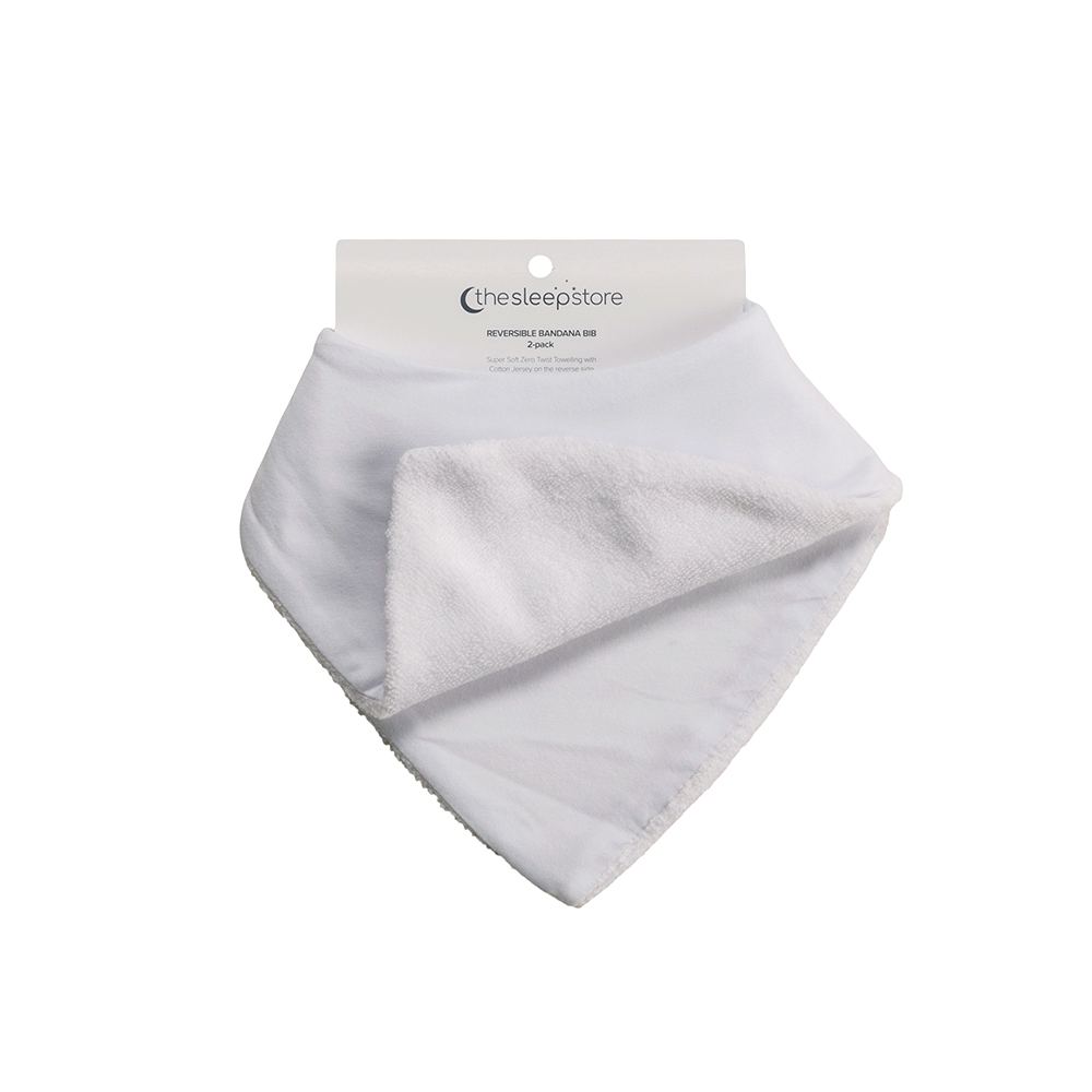 The Sleep Store Reversible Bandana Bib 2 Pack