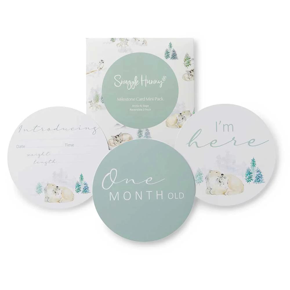 Snuggle Hunny Reversible Milestone Cards 'Mini' 3 Pack