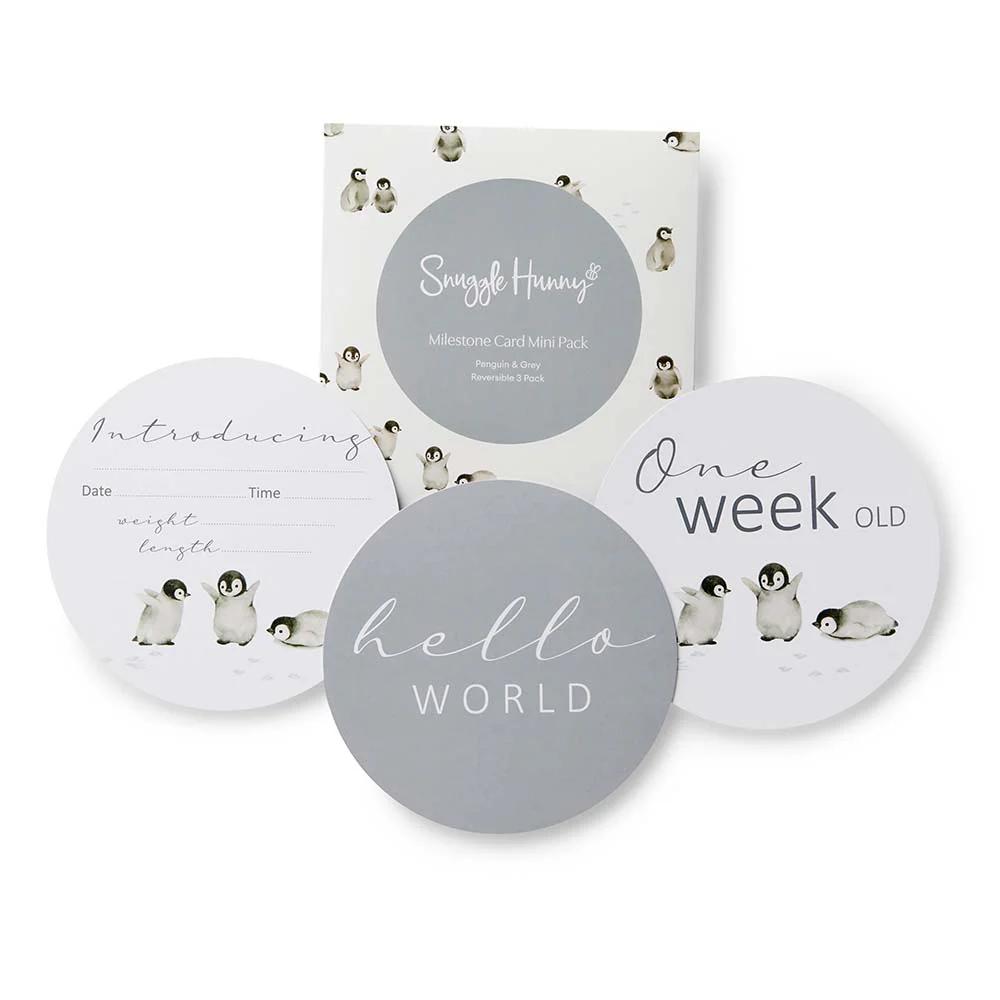Snuggle Hunny Reversible Milestone Cards 'Mini' 3 Pack