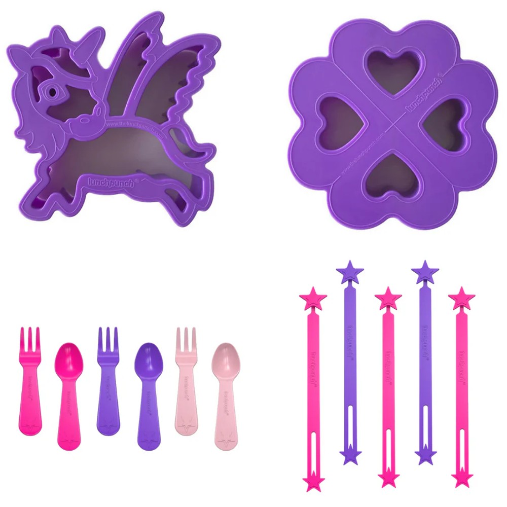 Lunch Punch Cutter & Bento Set - Unicorn