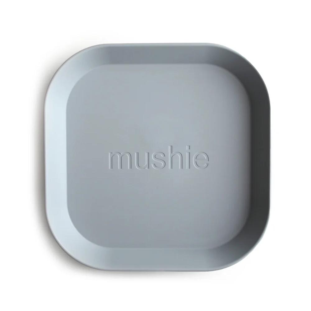 Mushie Dinnerware Square Plate 2pc