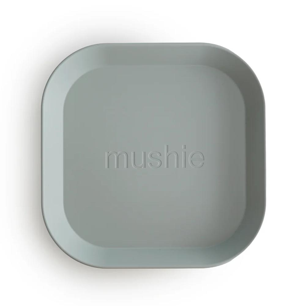Mushie Dinnerware Square Plate 2pc