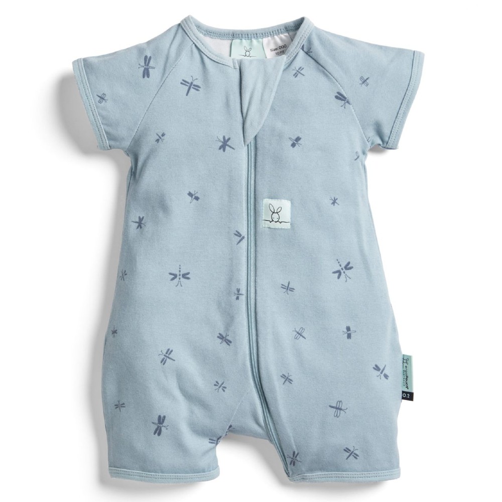 ergoPouch 0.2 Tog Organic Cotton Short Sleeve Layers