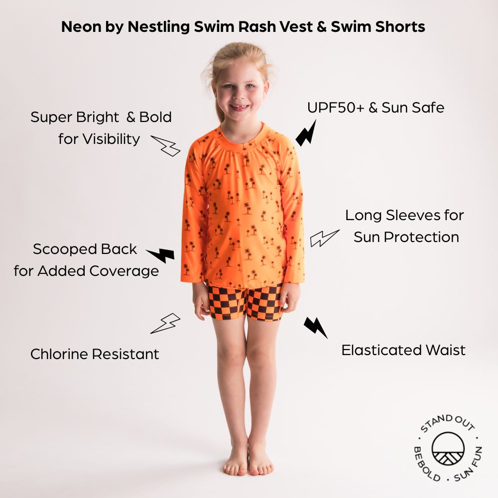 Neon by Nestling UPF50+ Swim & Bike Shorts