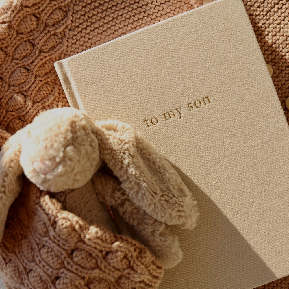 Forget Me Not Baby Journal - to my Son