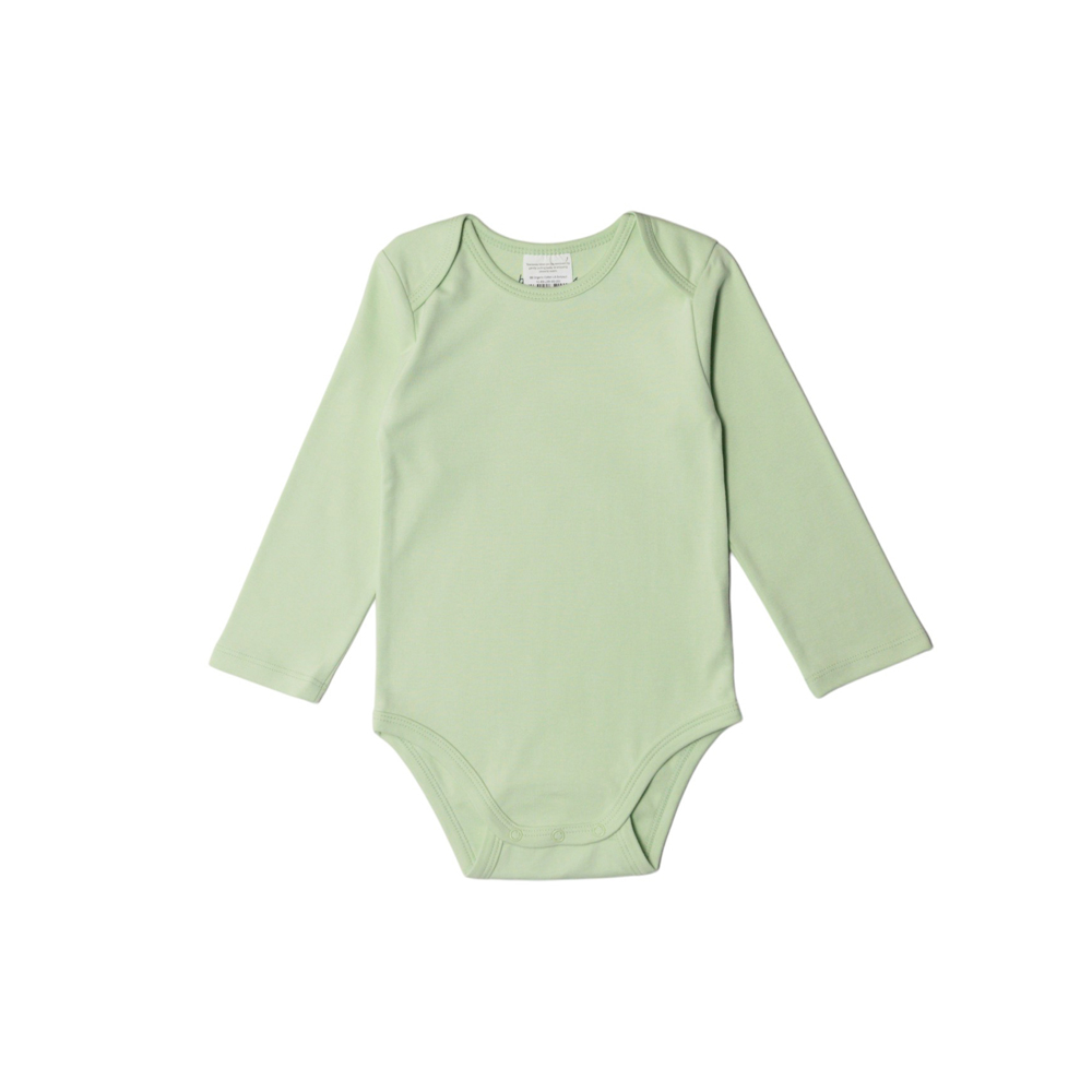 Baby Basics Organic Cotton Long-Sleeve Bodysuit - Sage
