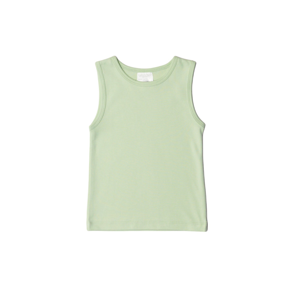 Baby Basics 100% Organic Cotton Toddler Singlet - Sage