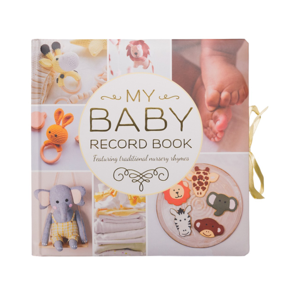 My Baby Record Book YELLOW with Nursery Rhymes
