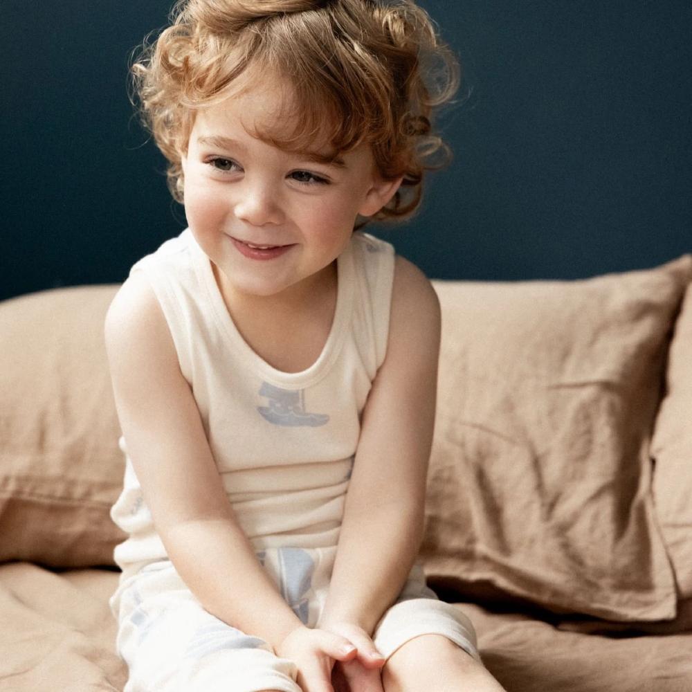 Nature Baby Organic Cotton Singlet Pyjama Set