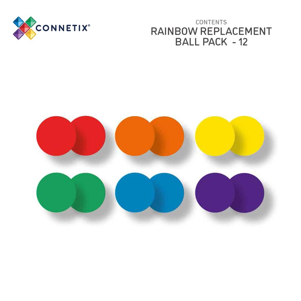 PRE-ORDER Connetix Rainbow Ball Pack - 12 piece