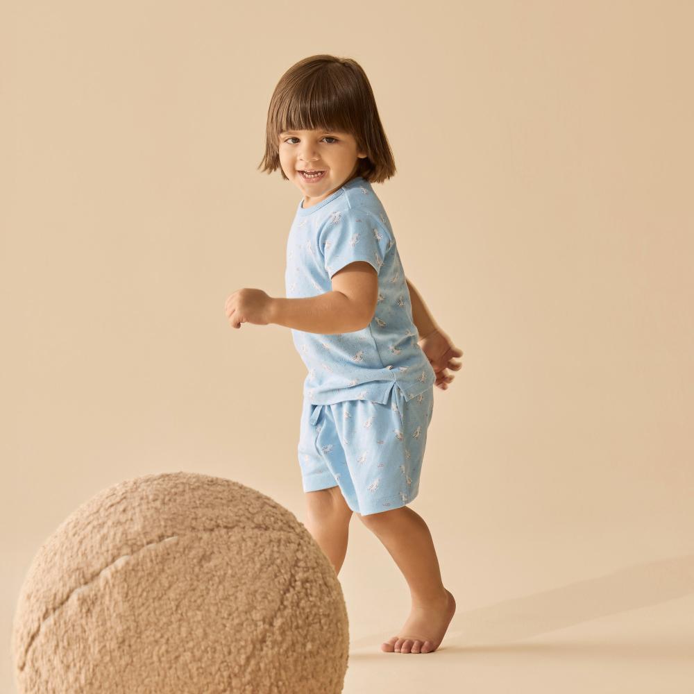Wilson & Frenchy Organic Pointelle Short Sleeve Pyjamas