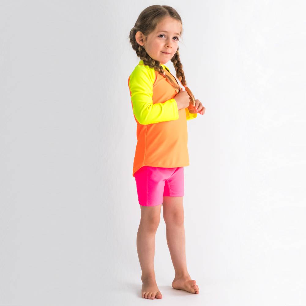 Neon by Nestling UPF50+ Swim Zip Rash Vest