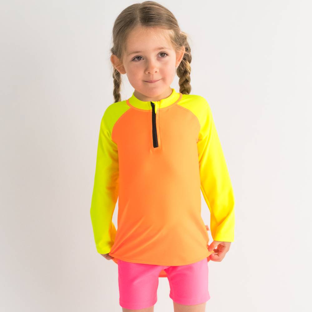 Neon by Nestling UPF50+ Swim Zip Rash Vest