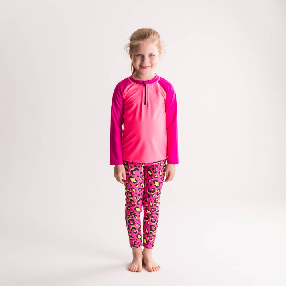 Neon by Nestling UPF50+ Swim Zip Rash Vest