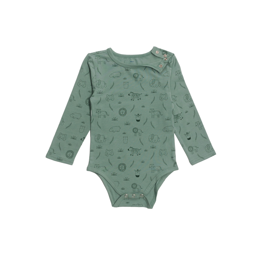 Extendable Organic Cotton Long Sleeve Bodysuit