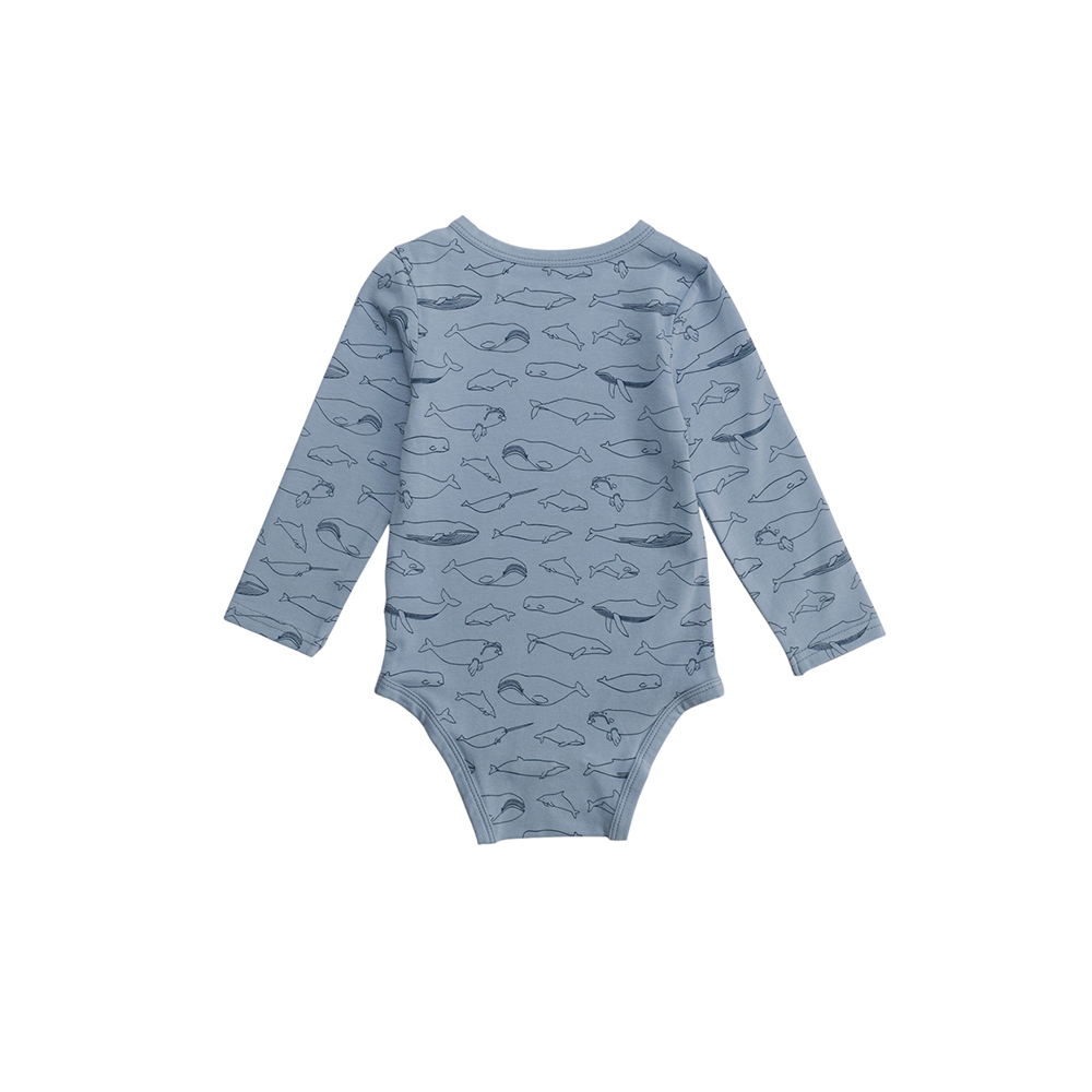 Extendable Organic Cotton Long Sleeve Bodysuit