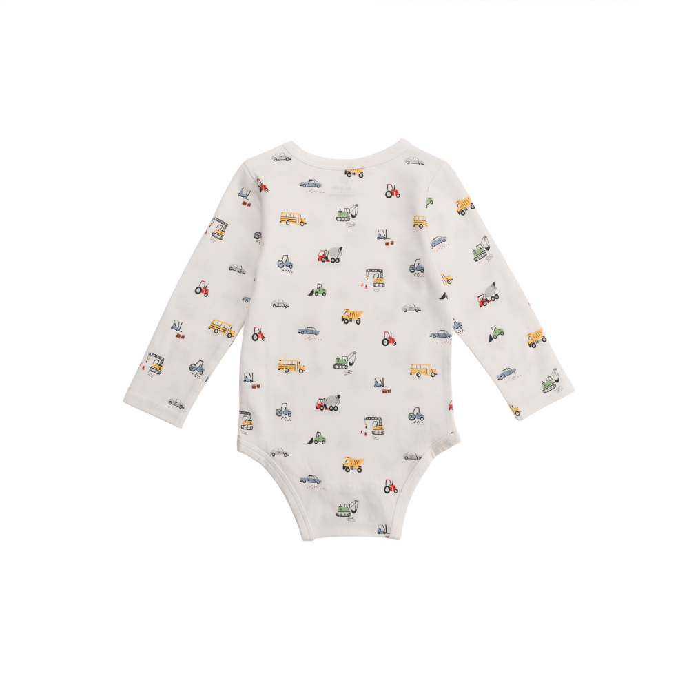 Extendable Organic Cotton Long Sleeve Bodysuit