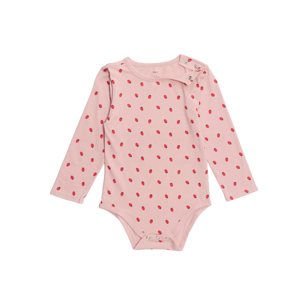 Extendable Organic Cotton Long Sleeve Bodysuit
