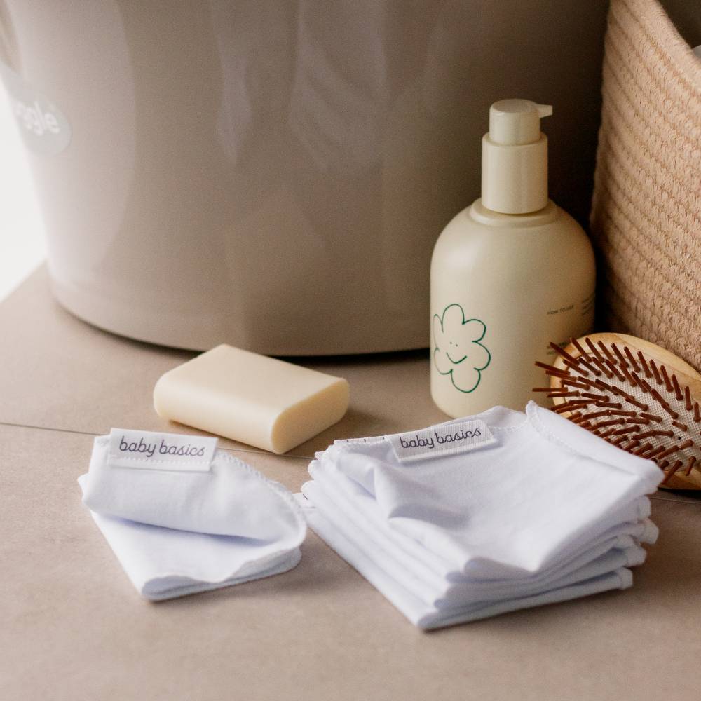 Baby Basics Jersey Face Cloths 6 pack