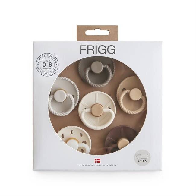 FRIGG Round Latex Pacifiers 6pk