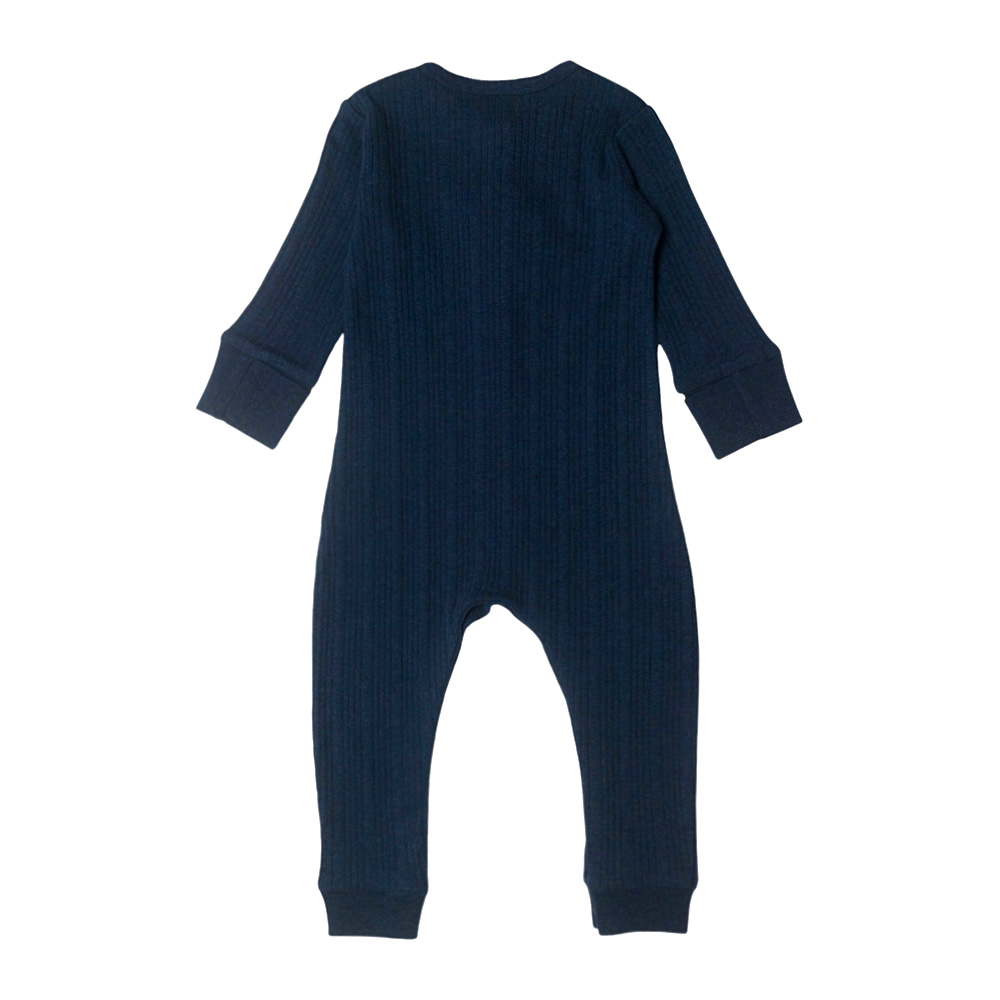 Woolbabe Merino/Organic Cotton Long Sleeve Henley Suit - Daydream Collection
