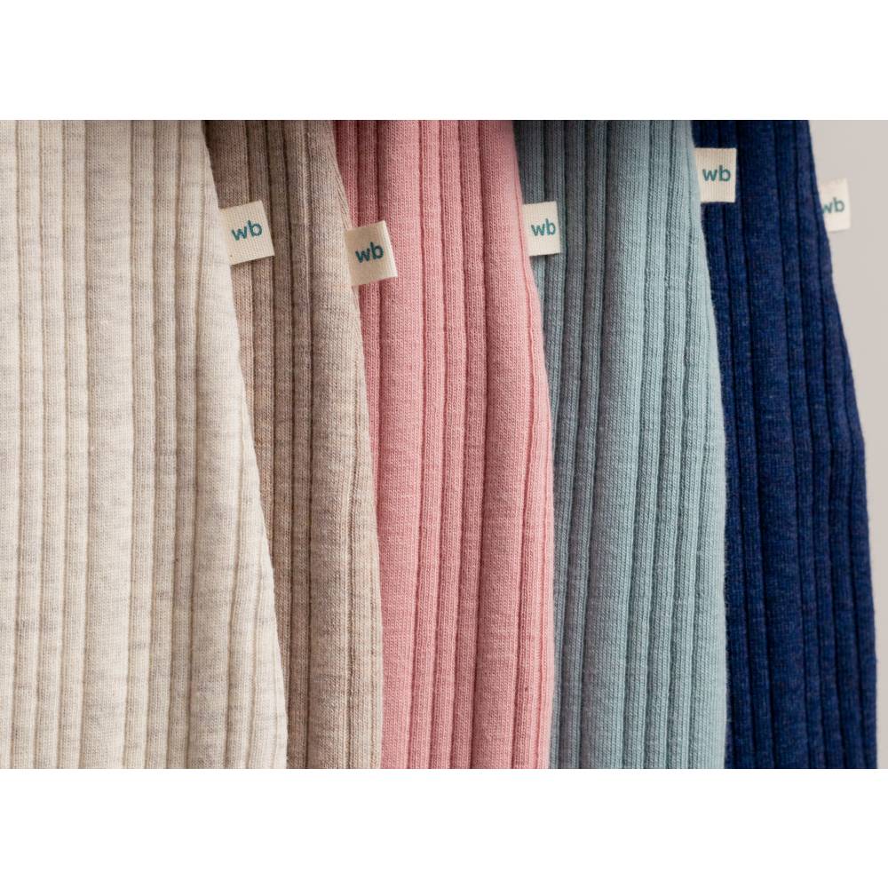 Woolbabe Merino/Organic Cotton Long Sleeve Henley Suit - Daydream Collection