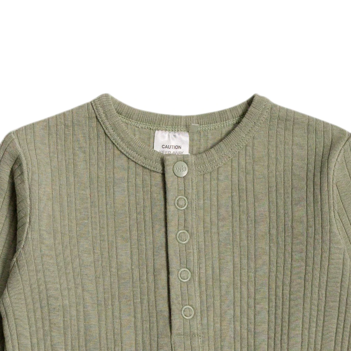 Woolbabe Merino/Organic Cotton Long Sleeve Henley Suit - Daydream Collection