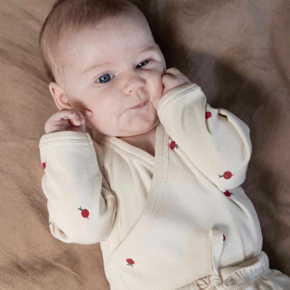 Nature Baby Long Sleeve Cotton Kimono Bodysuit