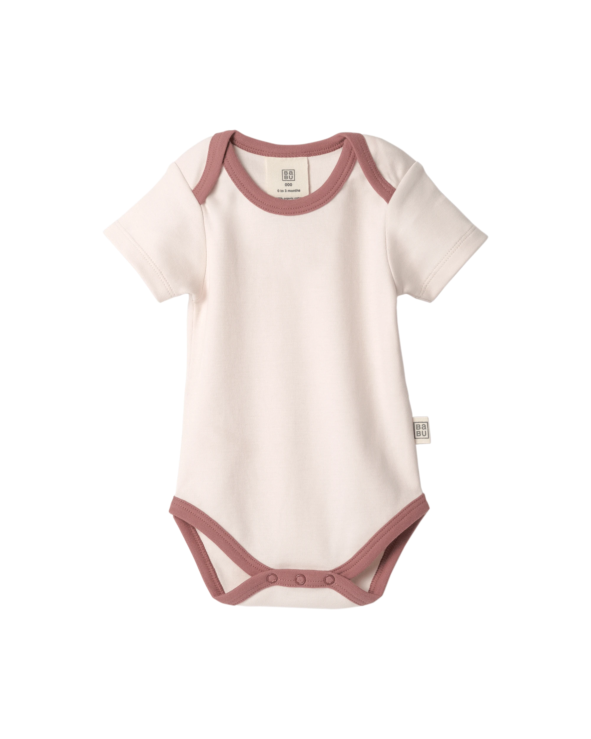 Babu Organic Cotton Short Sleeve Bodysuit - Clearance