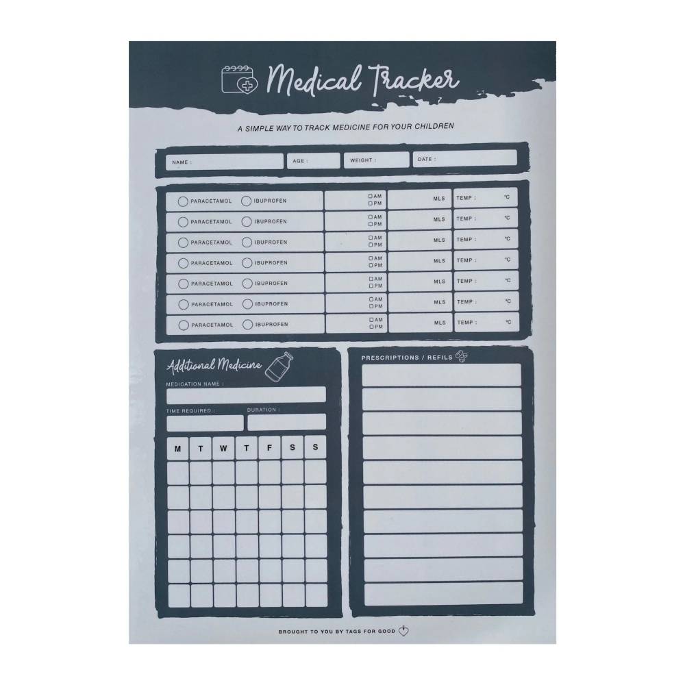 Tags For Good Medical Tracker Fridge Magnet