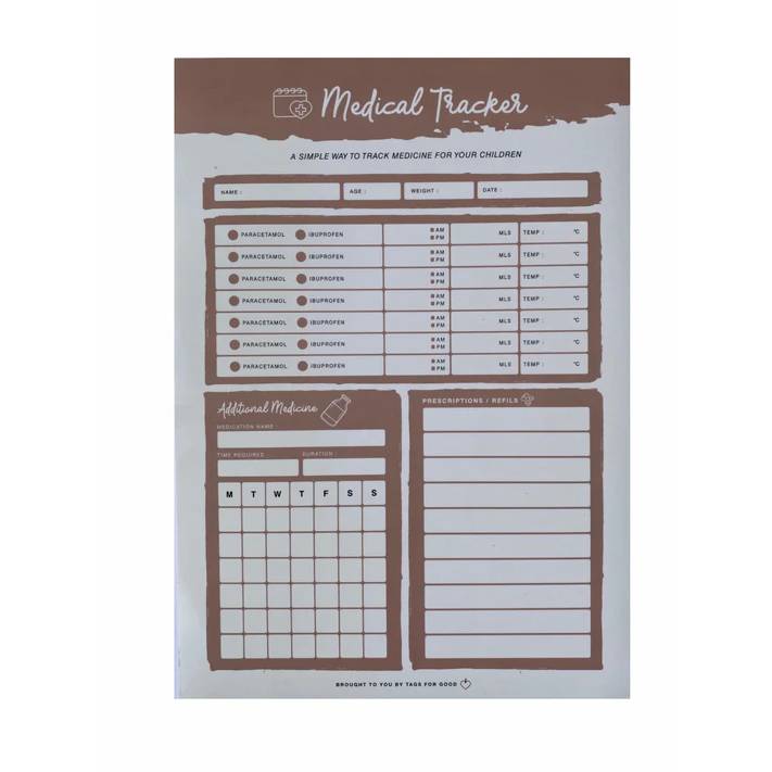 Tags For Good Medical Tracker Fridge Magnet