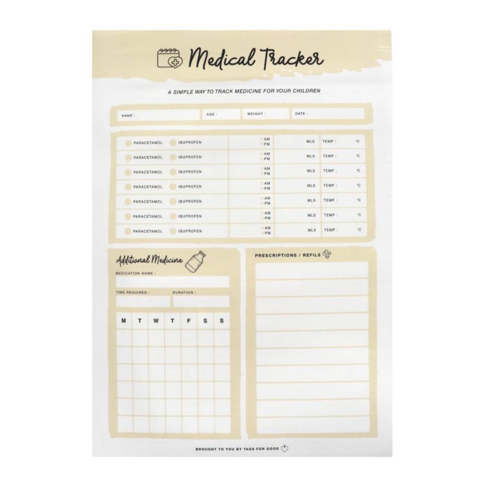 Tags For Good Medical Tracker Fridge Magnet