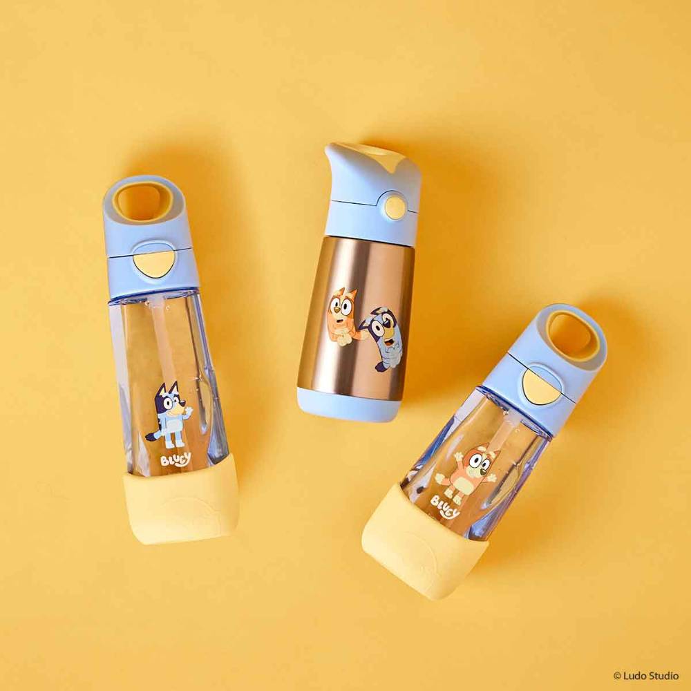 b.box Clear Tritan Drink Bottle 600ml - Licenced